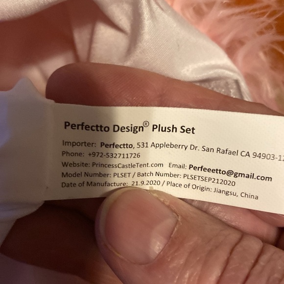 Plush purse (faux fur) per carrier theme with unicorn pair. - Picture 5 of 8